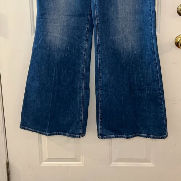NYDJ Blue Flare & Wide Leg Jeans - Picture 3 of 12